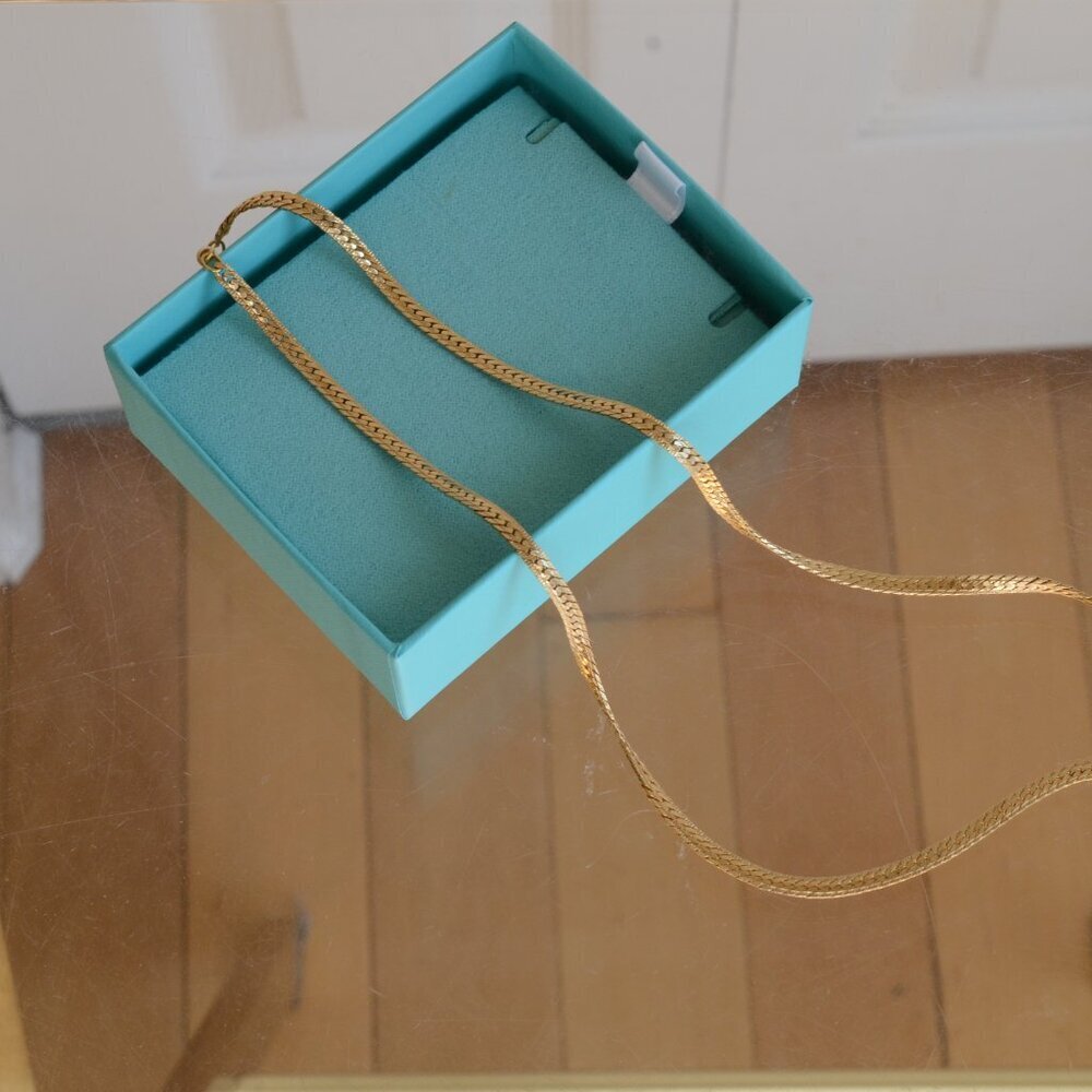 Gold Tone V Necklace